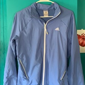 Adidas light blue Wind Breaker